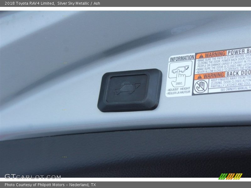 Silver Sky Metallic / Ash 2018 Toyota RAV4 Limited