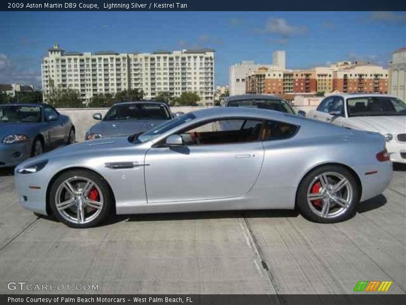 Lightning Silver / Kestrel Tan 2009 Aston Martin DB9 Coupe