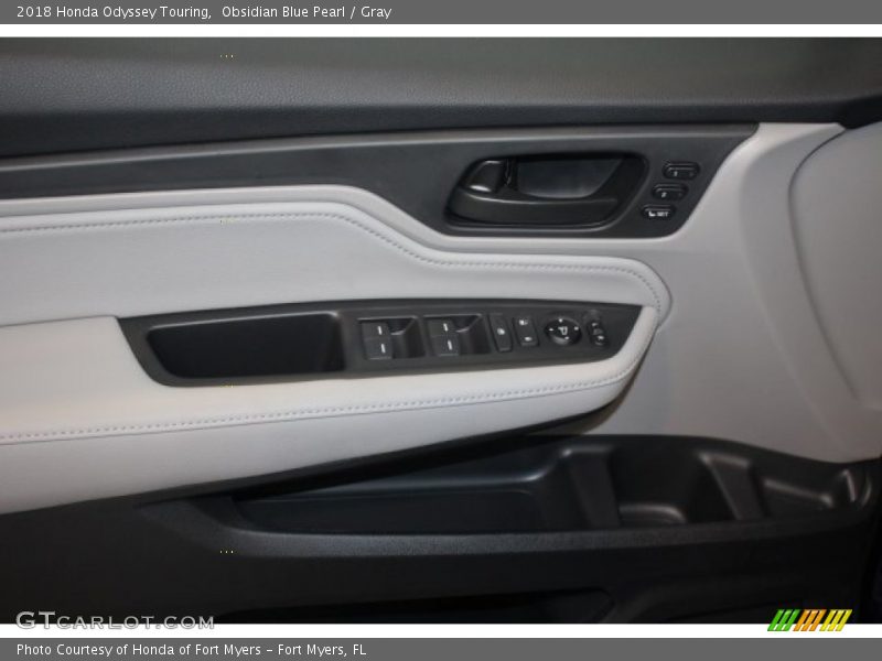 Obsidian Blue Pearl / Gray 2018 Honda Odyssey Touring
