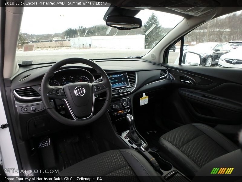 Summit White / Ebony 2018 Buick Encore Preferred AWD