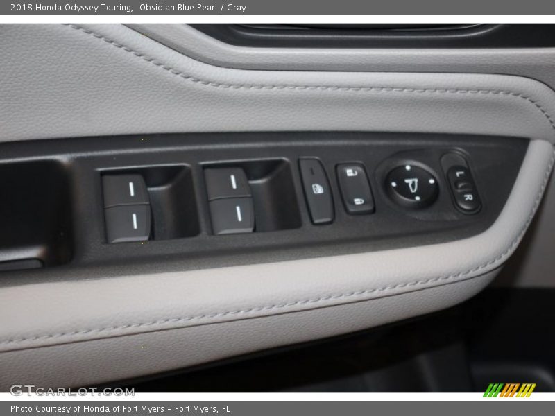 Obsidian Blue Pearl / Gray 2018 Honda Odyssey Touring