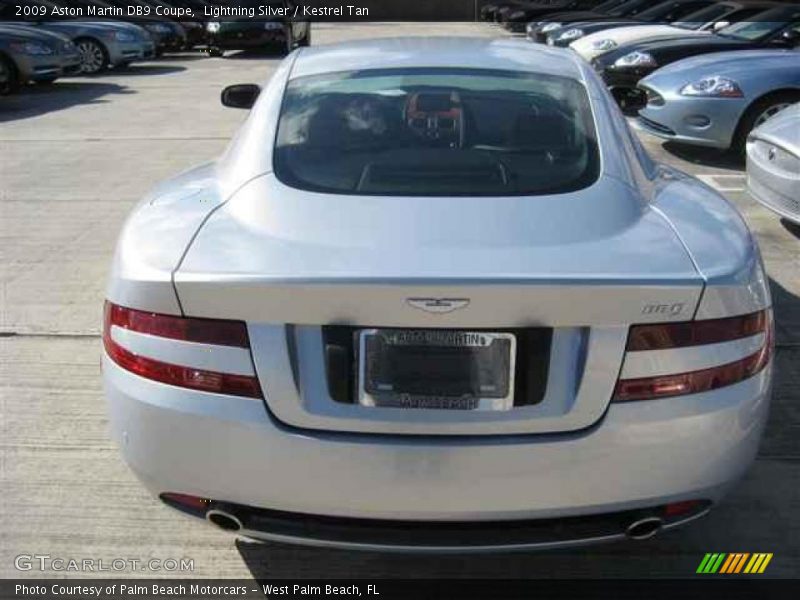 Lightning Silver / Kestrel Tan 2009 Aston Martin DB9 Coupe