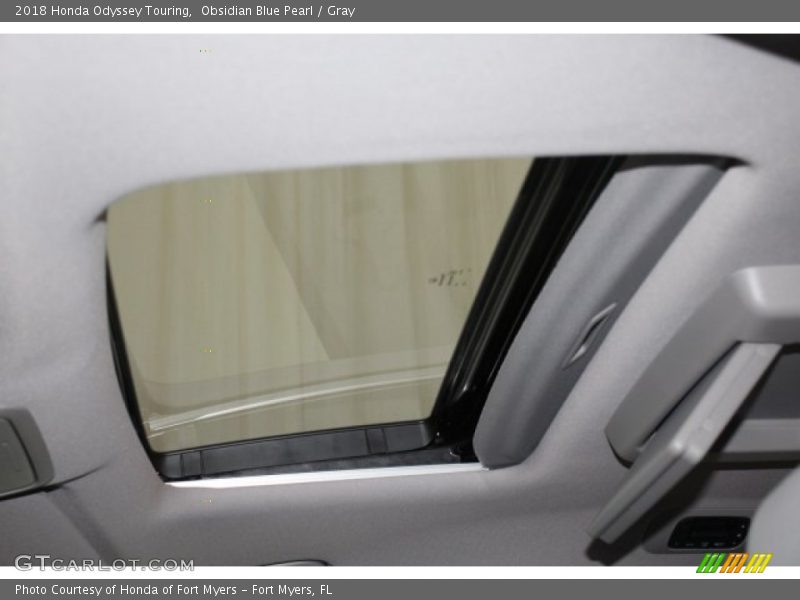 Obsidian Blue Pearl / Gray 2018 Honda Odyssey Touring