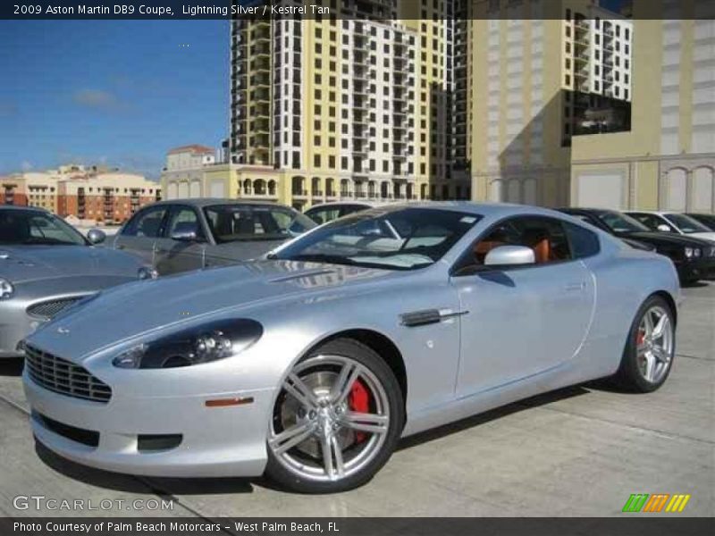 Lightning Silver / Kestrel Tan 2009 Aston Martin DB9 Coupe