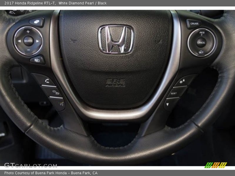 White Diamond Pearl / Black 2017 Honda Ridgeline RTL-T