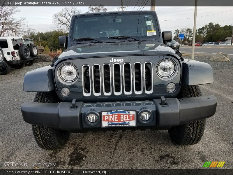 Rhino / Black 2018 Jeep Wrangler Sahara 4x4