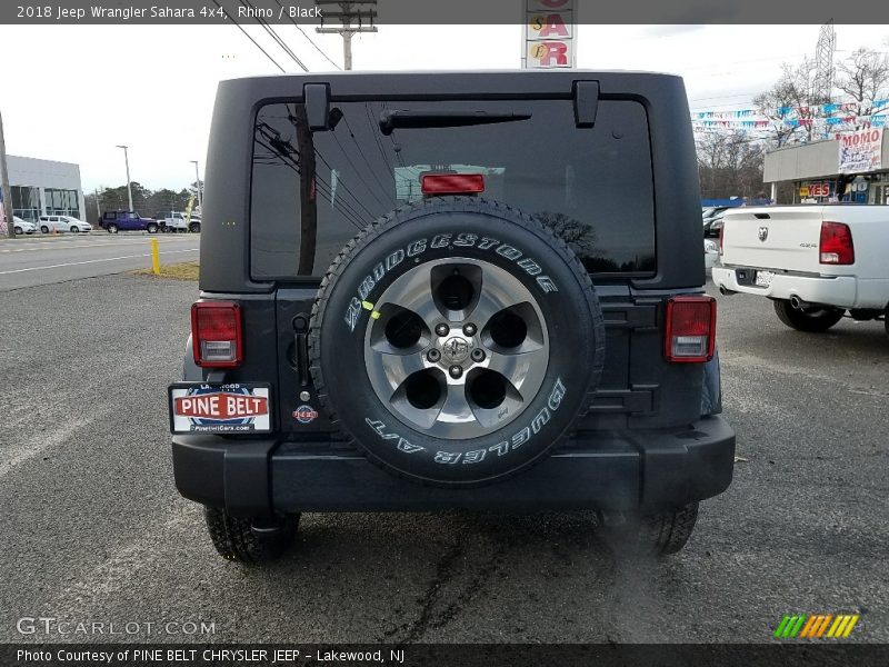 Rhino / Black 2018 Jeep Wrangler Sahara 4x4