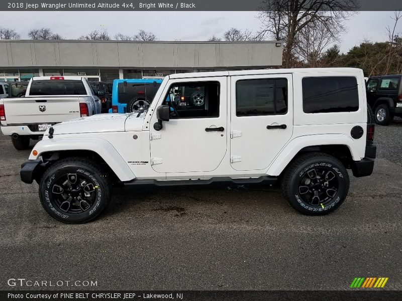 Bright White / Black 2018 Jeep Wrangler Unlimited Altitude 4x4
