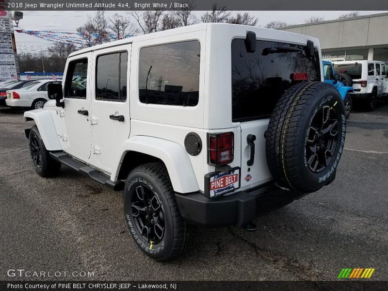 Bright White / Black 2018 Jeep Wrangler Unlimited Altitude 4x4