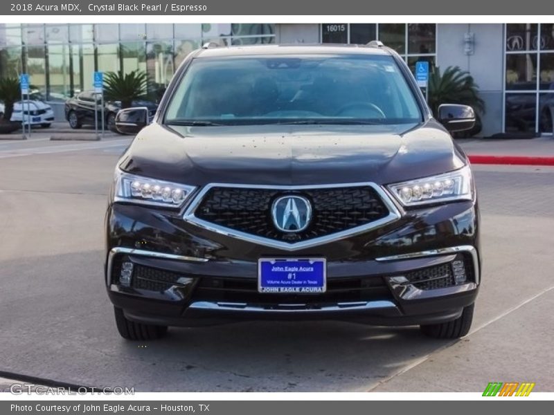 Crystal Black Pearl / Espresso 2018 Acura MDX