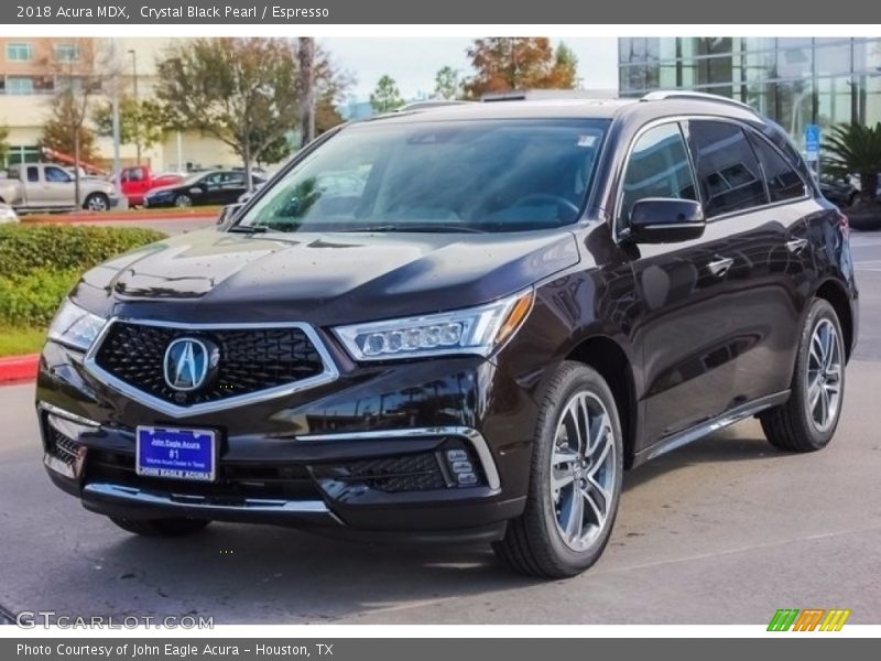 Crystal Black Pearl / Espresso 2018 Acura MDX