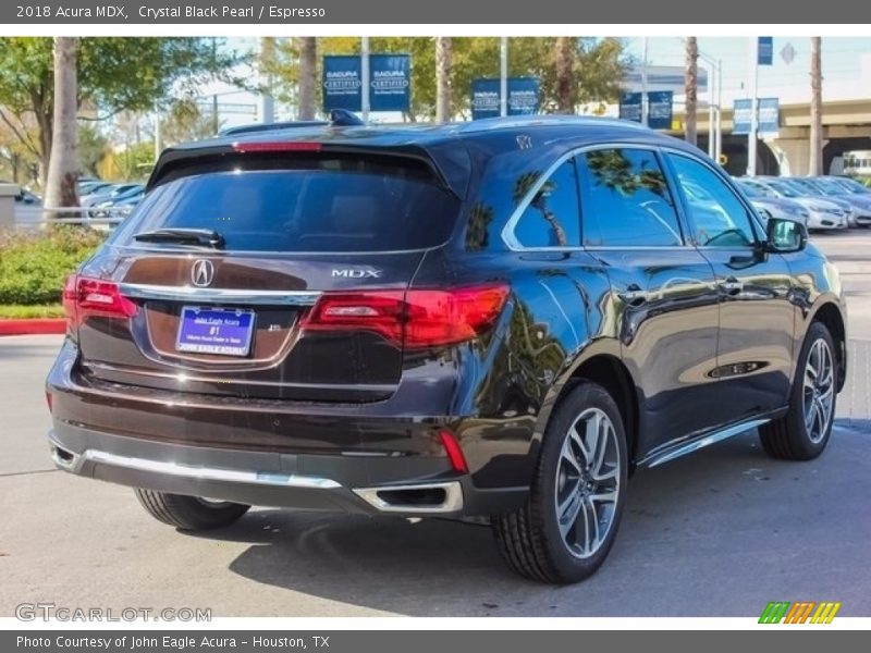 Crystal Black Pearl / Espresso 2018 Acura MDX