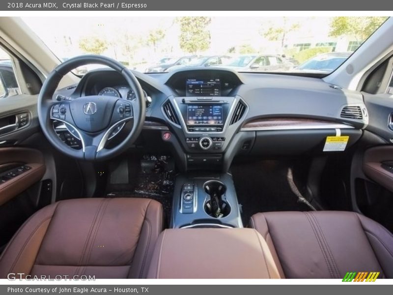 Crystal Black Pearl / Espresso 2018 Acura MDX