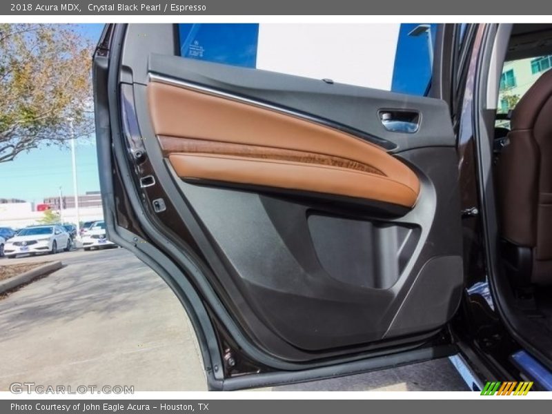 Crystal Black Pearl / Espresso 2018 Acura MDX