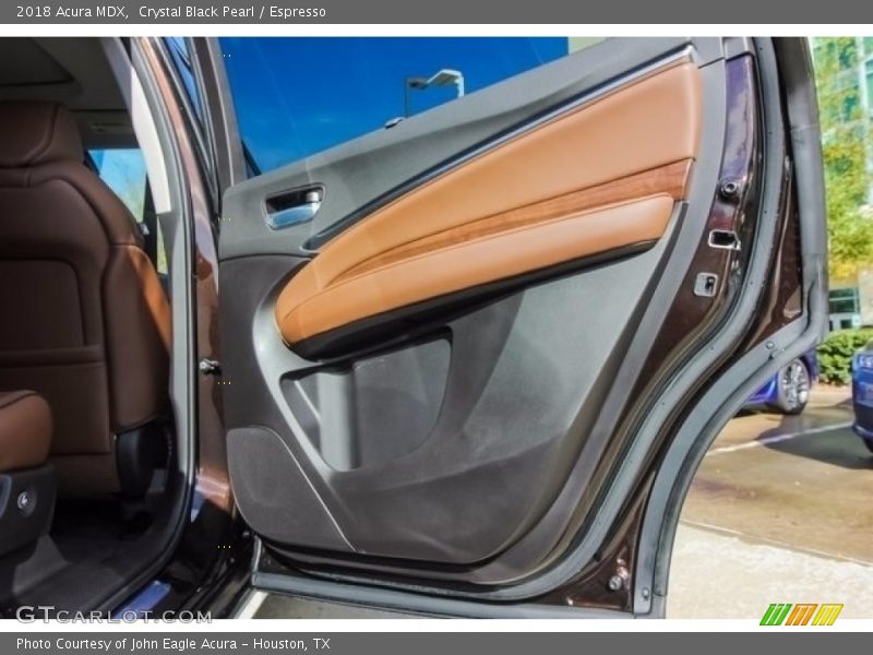 Crystal Black Pearl / Espresso 2018 Acura MDX