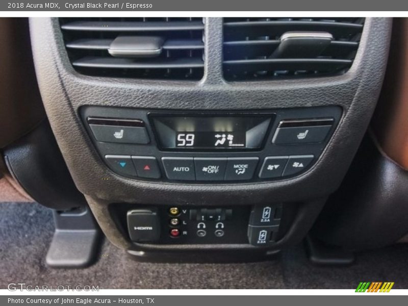 Crystal Black Pearl / Espresso 2018 Acura MDX
