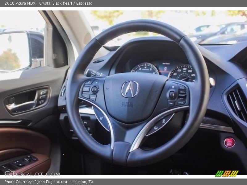 Crystal Black Pearl / Espresso 2018 Acura MDX