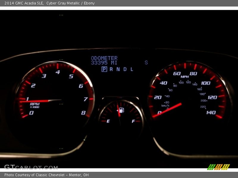 Cyber Gray Metallic / Ebony 2014 GMC Acadia SLE