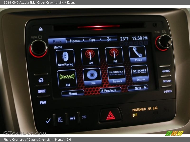 Cyber Gray Metallic / Ebony 2014 GMC Acadia SLE