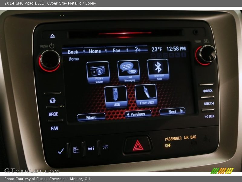 Cyber Gray Metallic / Ebony 2014 GMC Acadia SLE