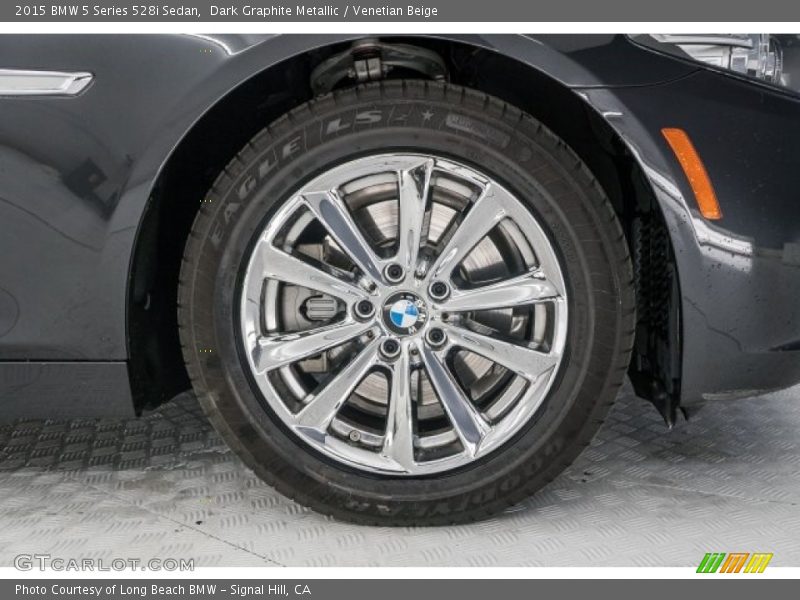Dark Graphite Metallic / Venetian Beige 2015 BMW 5 Series 528i Sedan