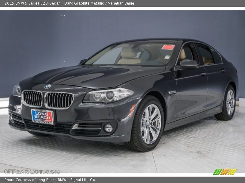 Dark Graphite Metallic / Venetian Beige 2015 BMW 5 Series 528i Sedan