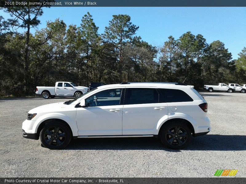 Vice White / Black 2018 Dodge Journey Crossroad