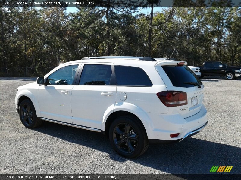 Vice White / Black 2018 Dodge Journey Crossroad