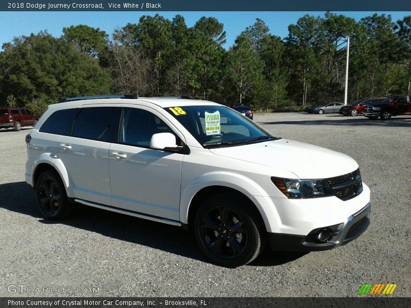 Vice White / Black 2018 Dodge Journey Crossroad