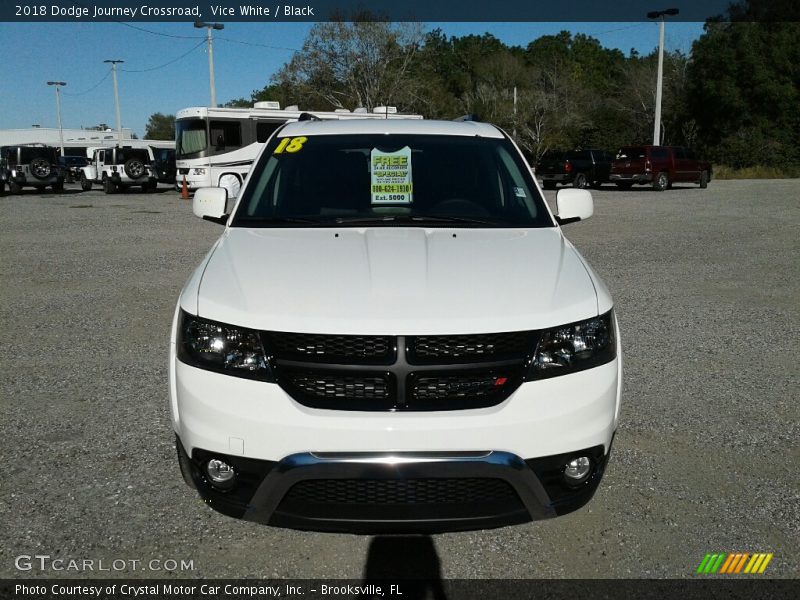 Vice White / Black 2018 Dodge Journey Crossroad