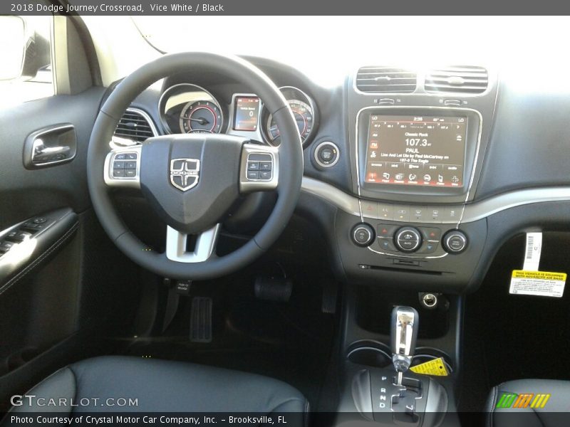 Vice White / Black 2018 Dodge Journey Crossroad