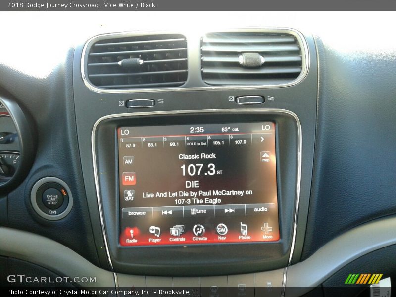 Vice White / Black 2018 Dodge Journey Crossroad