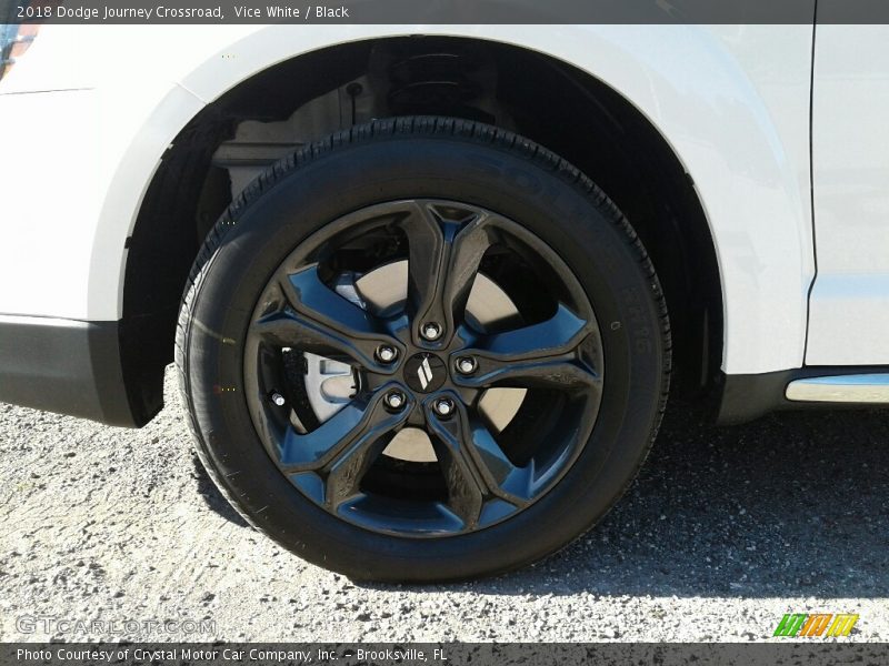 Vice White / Black 2018 Dodge Journey Crossroad