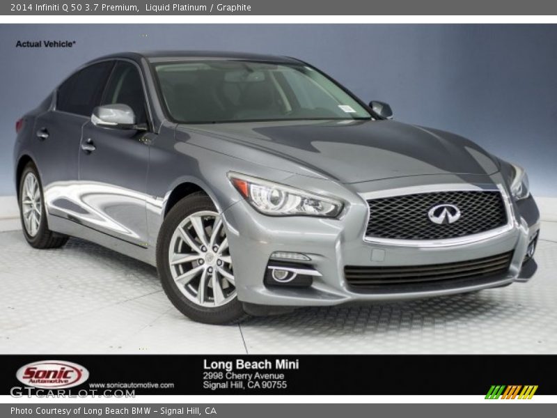 Liquid Platinum / Graphite 2014 Infiniti Q 50 3.7 Premium
