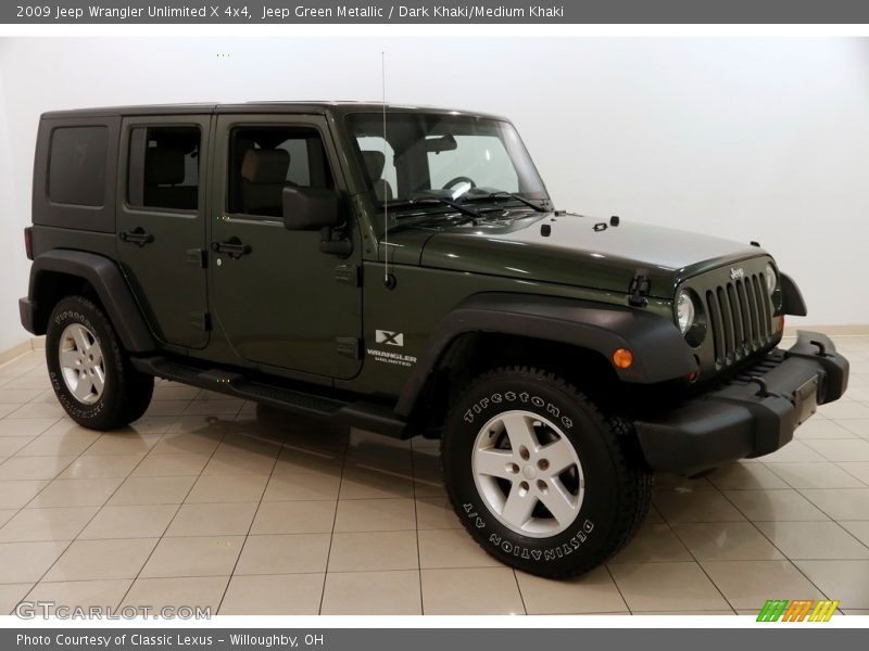 Jeep Green Metallic / Dark Khaki/Medium Khaki 2009 Jeep Wrangler Unlimited X 4x4