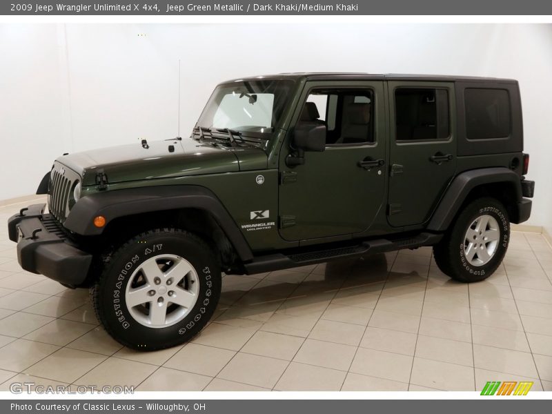 Jeep Green Metallic / Dark Khaki/Medium Khaki 2009 Jeep Wrangler Unlimited X 4x4