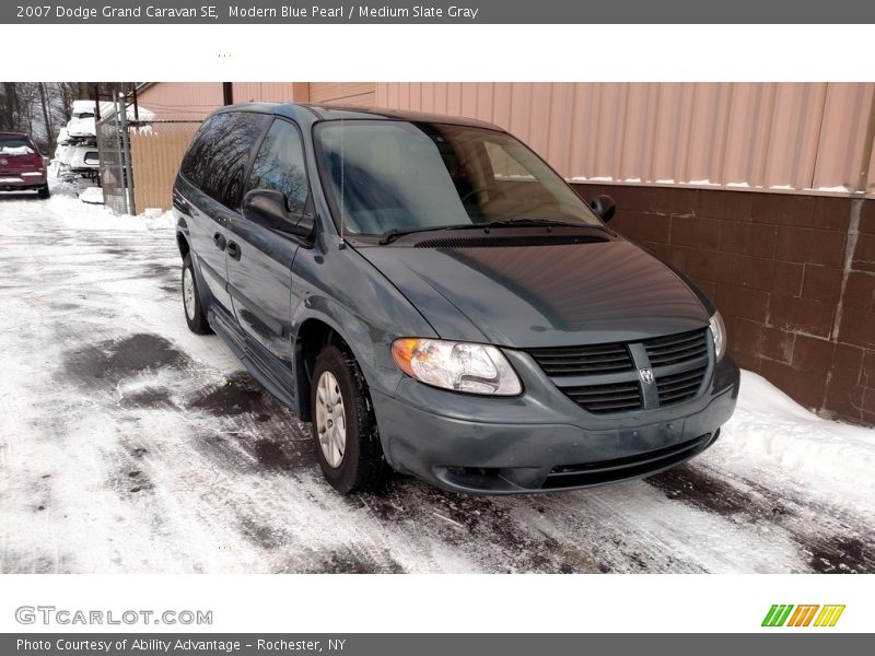 Modern Blue Pearl / Medium Slate Gray 2007 Dodge Grand Caravan SE