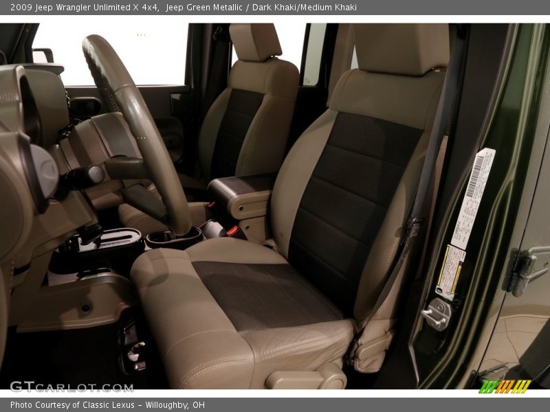 Jeep Green Metallic / Dark Khaki/Medium Khaki 2009 Jeep Wrangler Unlimited X 4x4