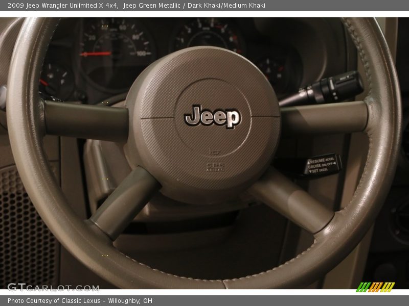 Jeep Green Metallic / Dark Khaki/Medium Khaki 2009 Jeep Wrangler Unlimited X 4x4