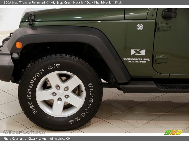 Jeep Green Metallic / Dark Khaki/Medium Khaki 2009 Jeep Wrangler Unlimited X 4x4