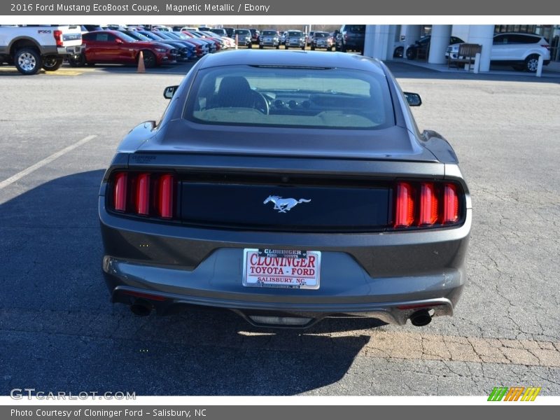 Magnetic Metallic / Ebony 2016 Ford Mustang EcoBoost Coupe