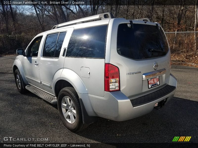 Brilliant Silver / Graphite 2012 Nissan Pathfinder S 4x4