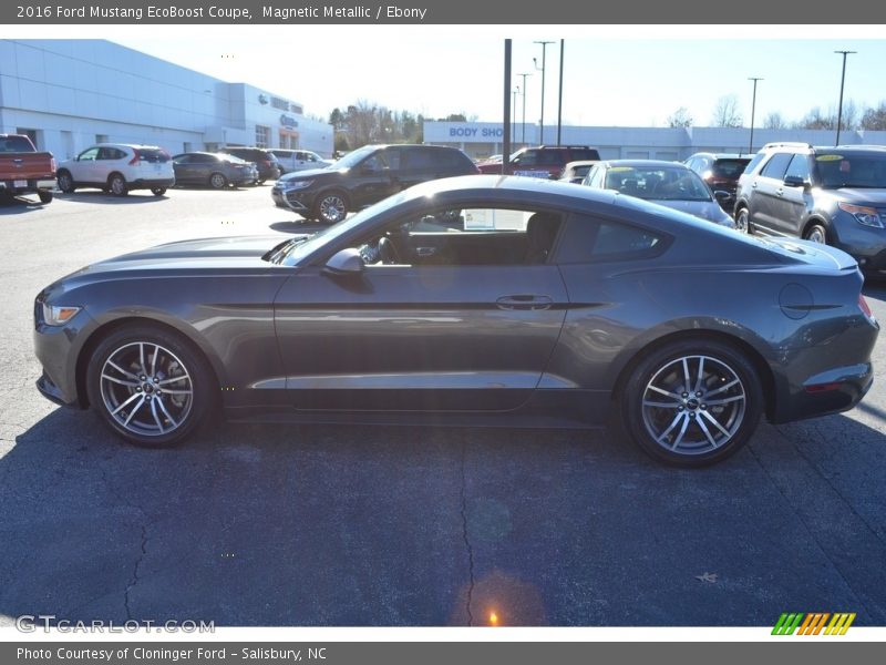 Magnetic Metallic / Ebony 2016 Ford Mustang EcoBoost Coupe