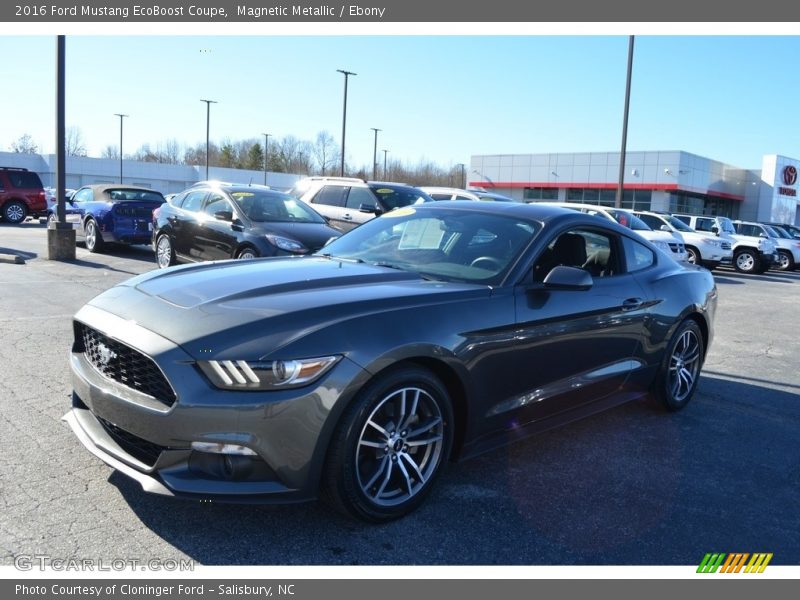 Magnetic Metallic / Ebony 2016 Ford Mustang EcoBoost Coupe