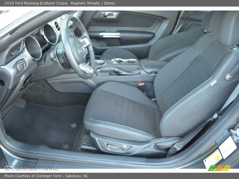 Magnetic Metallic / Ebony 2016 Ford Mustang EcoBoost Coupe