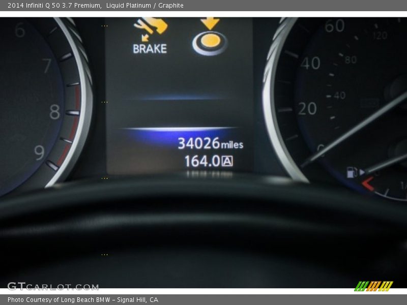 Liquid Platinum / Graphite 2014 Infiniti Q 50 3.7 Premium