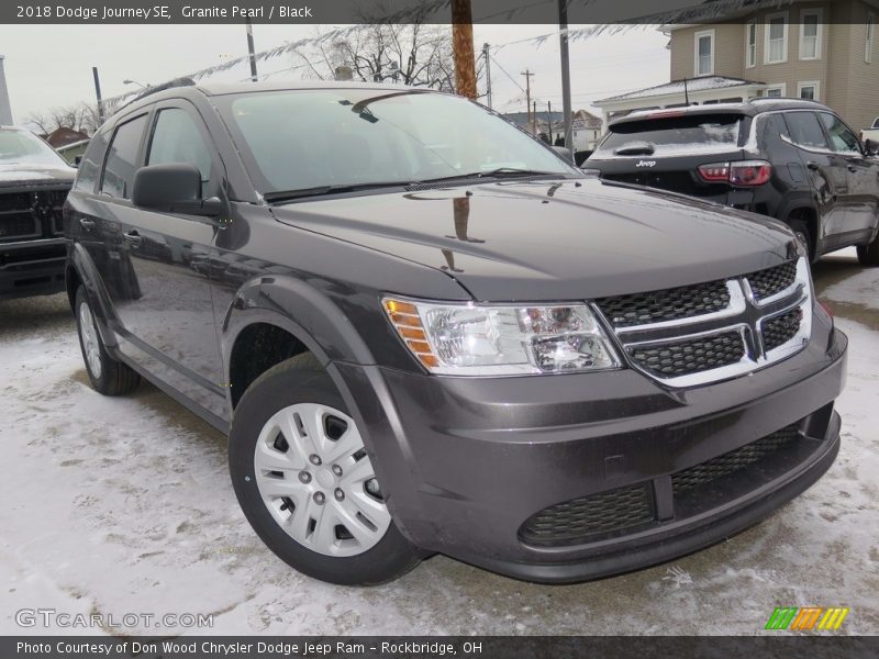 Granite Pearl / Black 2018 Dodge Journey SE