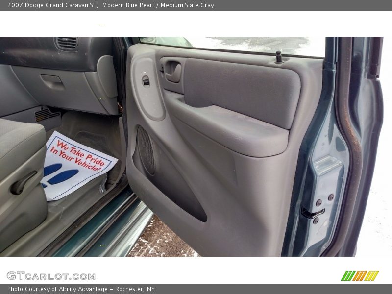 Modern Blue Pearl / Medium Slate Gray 2007 Dodge Grand Caravan SE