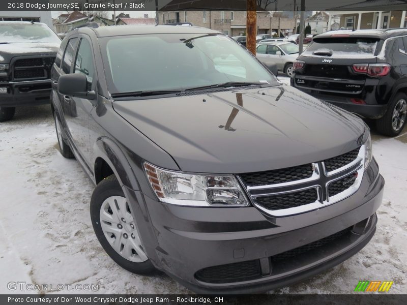 Granite Pearl / Black 2018 Dodge Journey SE