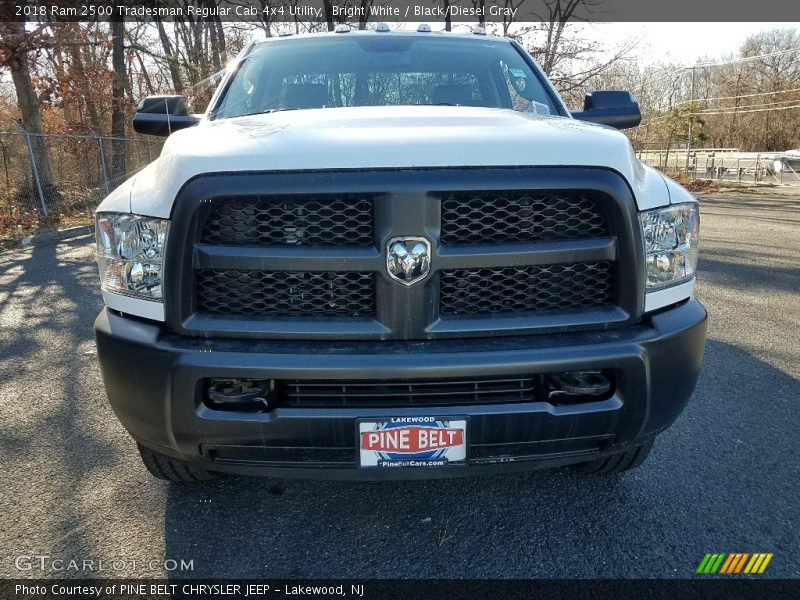 Bright White / Black/Diesel Gray 2018 Ram 2500 Tradesman Regular Cab 4x4 Utility